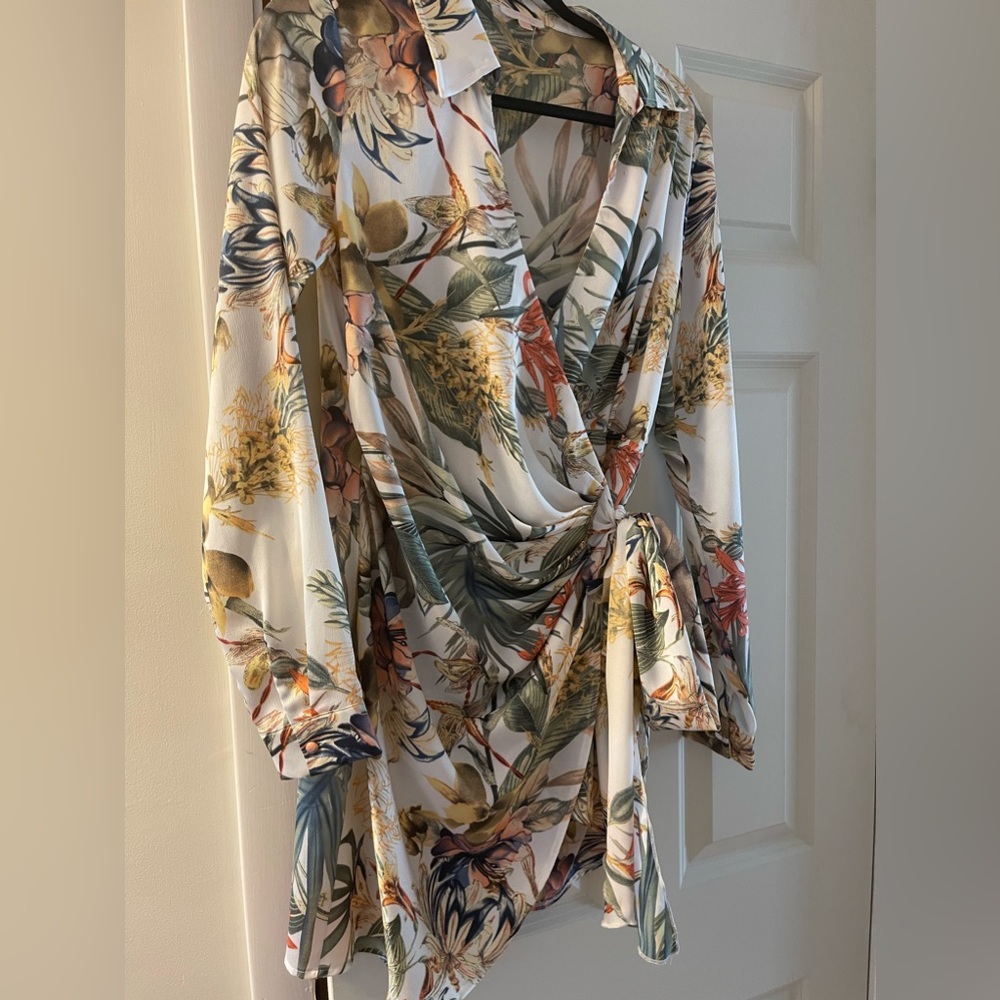 Silk wrap dress